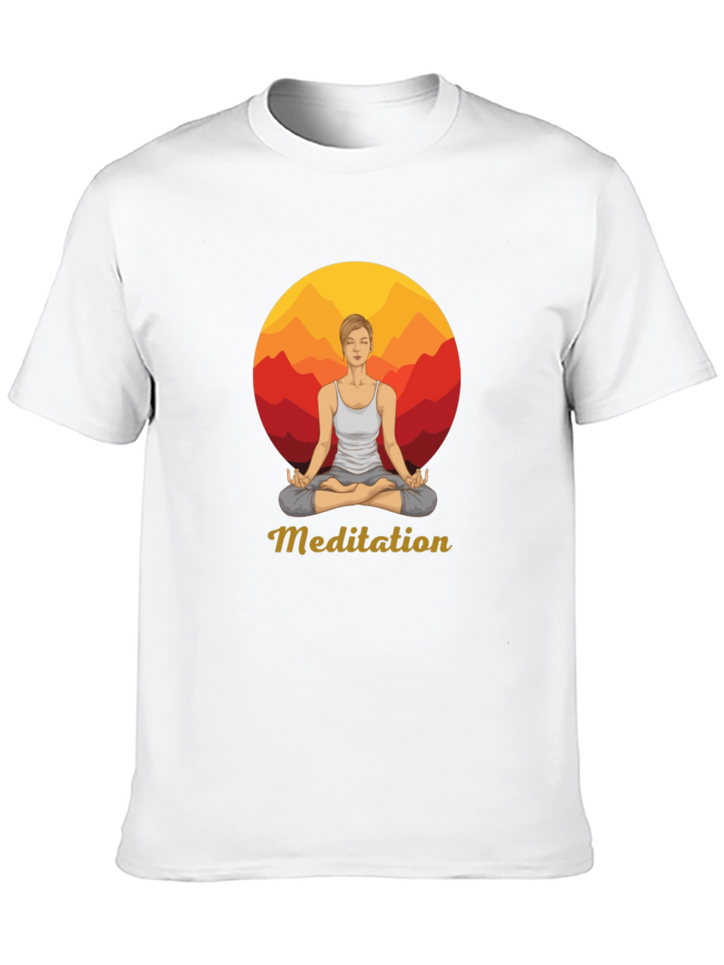 Meditation Graphic Tee - Zen Style