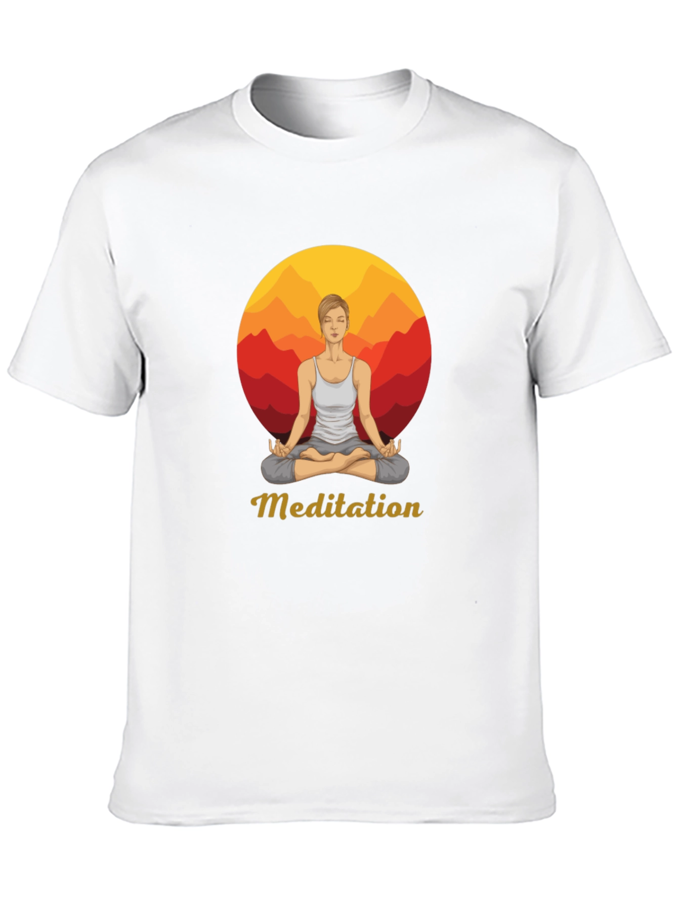 Meditation Graphic Tee - Zen Style