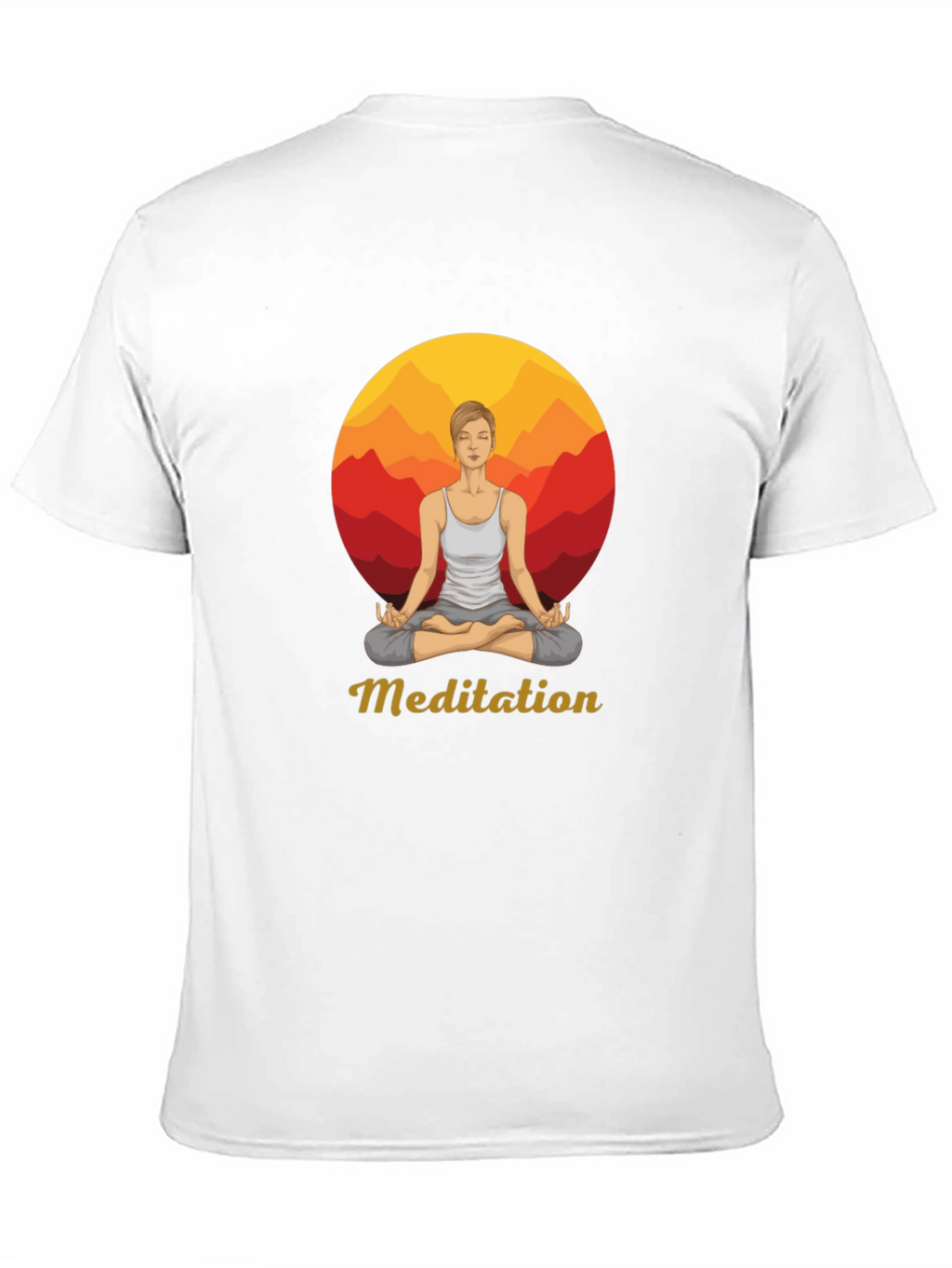 Meditation Graphic Tee - Zen Style