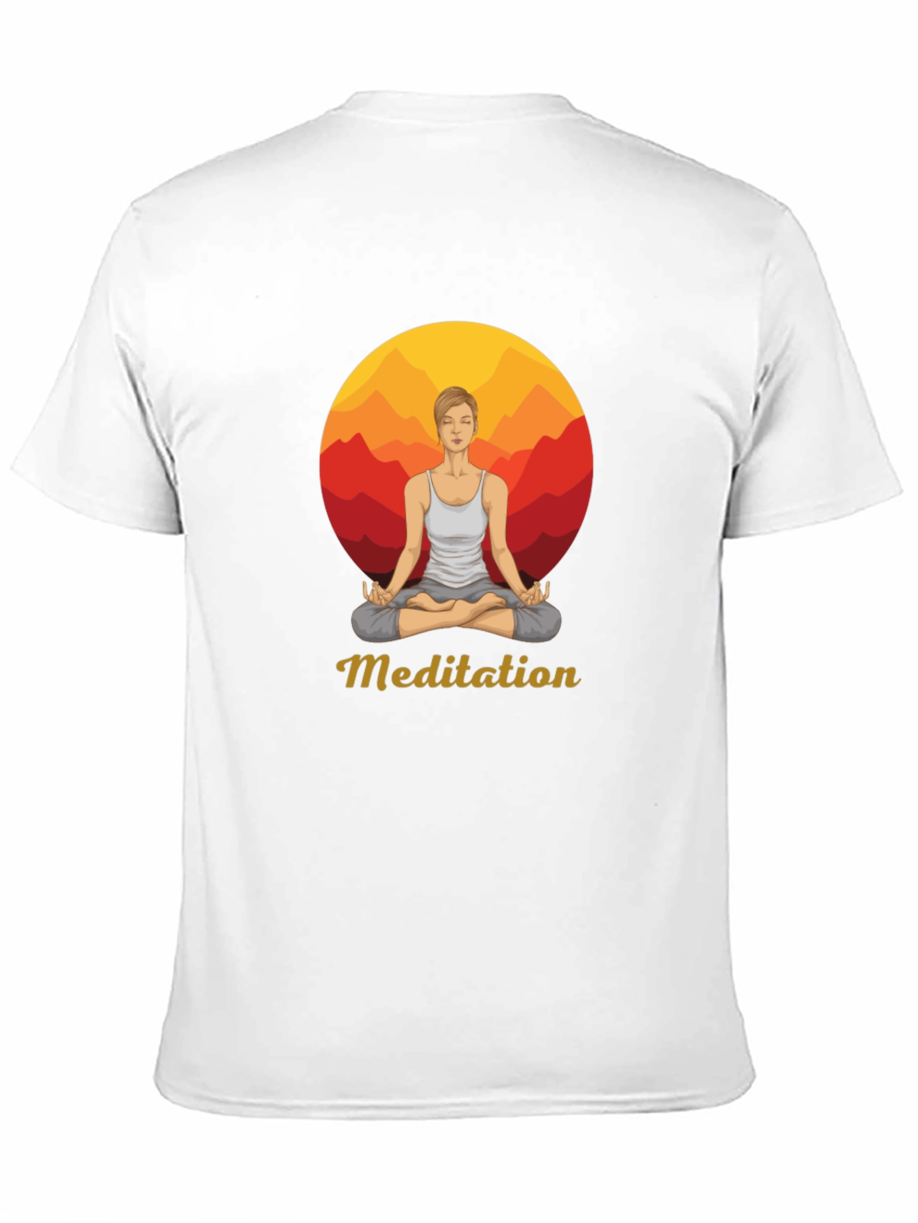 Meditation Graphic Tee - Zen Style