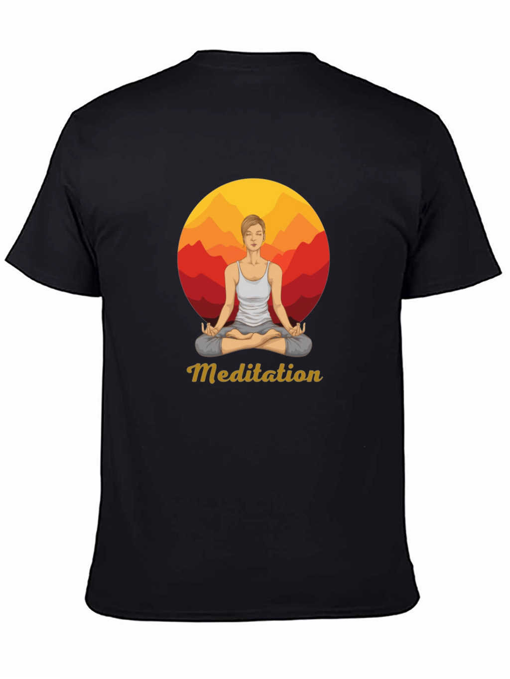 Meditation Graphic Tee - Zen Style
