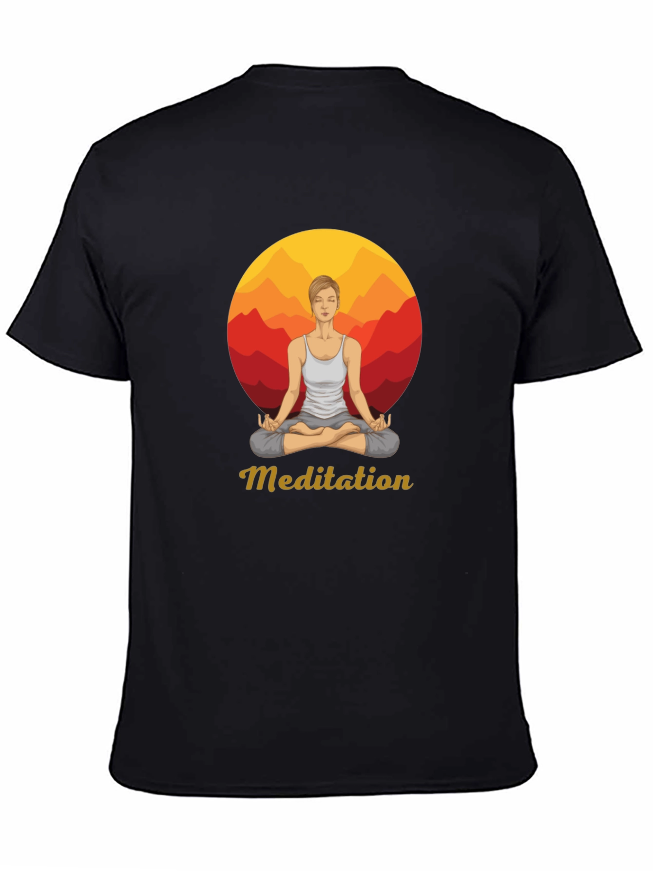 Meditation Graphic Tee - Zen Style