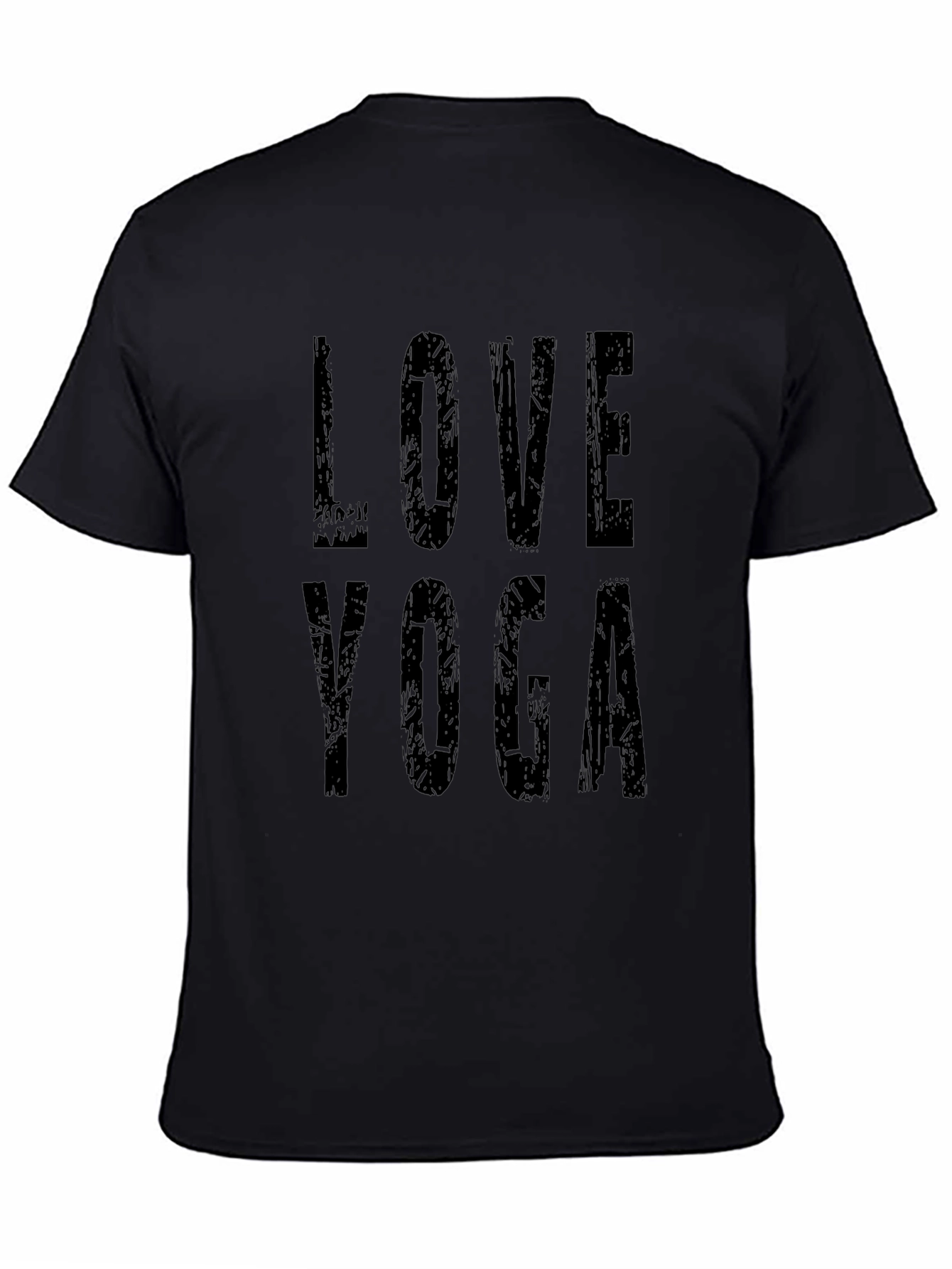 Love Yoga Graphic T-Shirt - Black