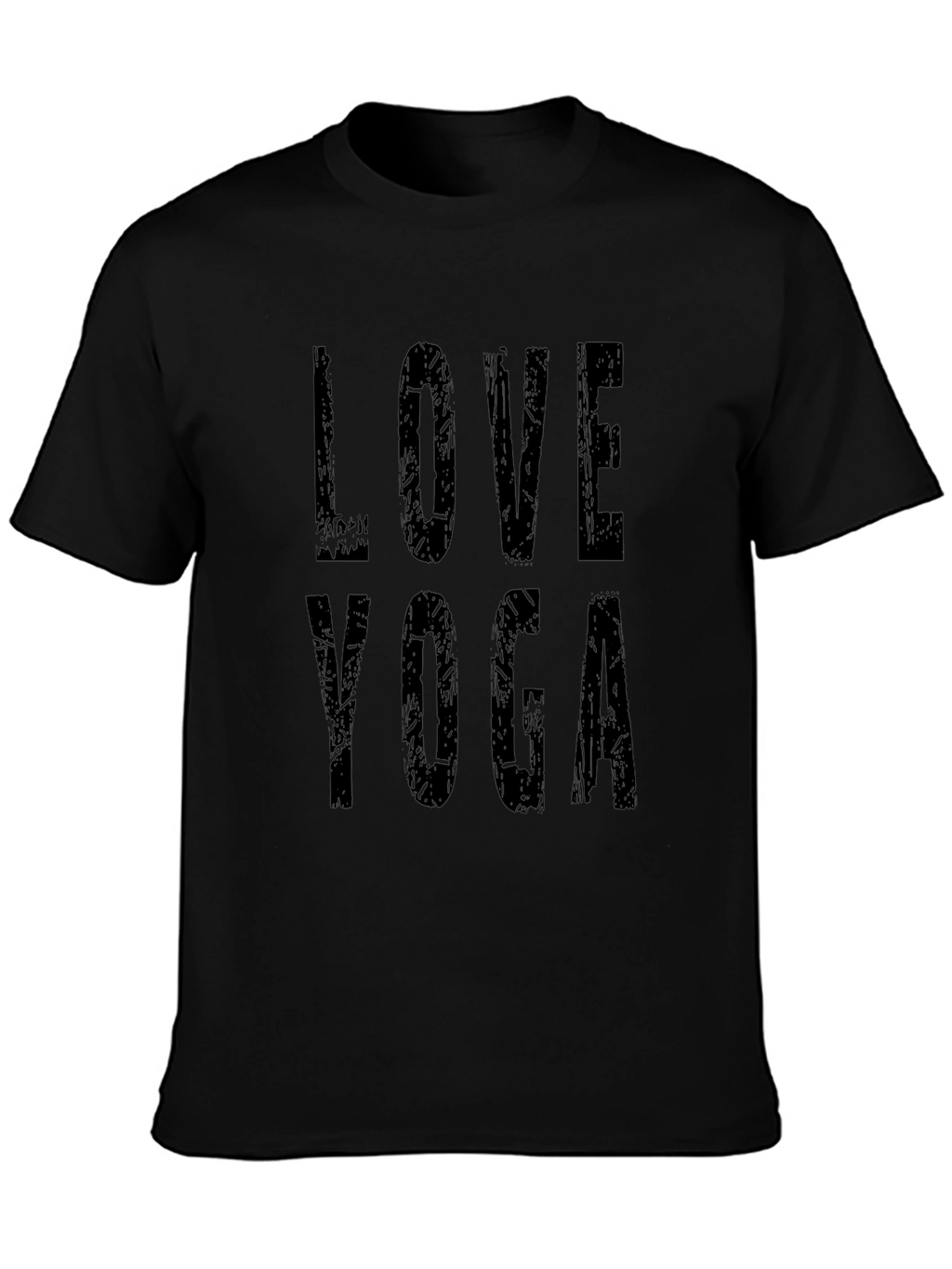 Love Yoga Graphic T-Shirt - Black