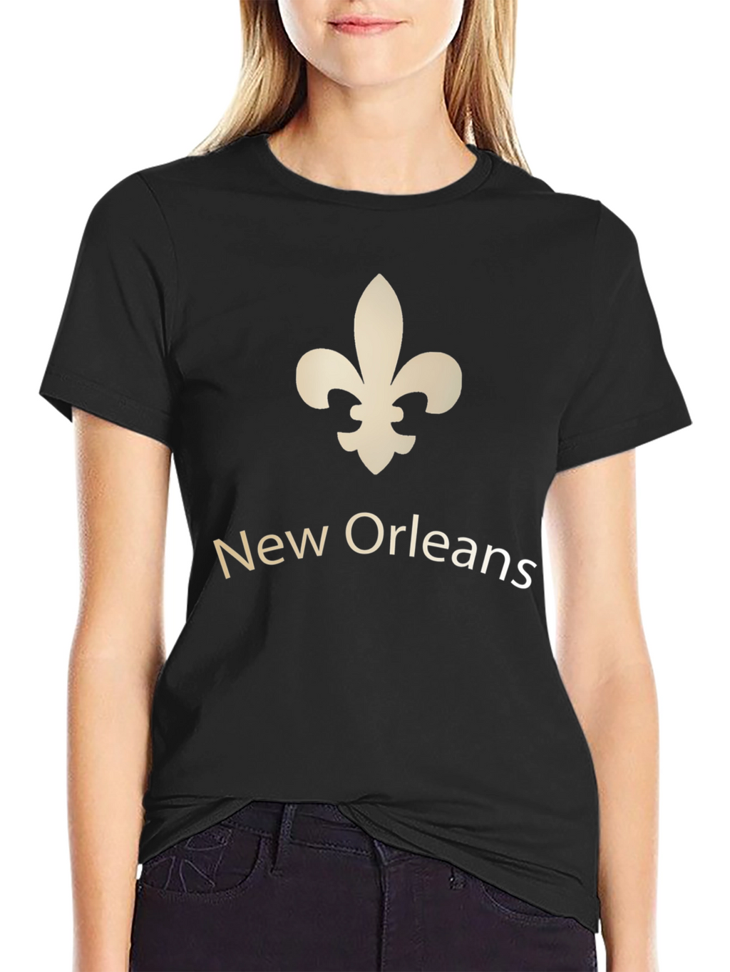 New Orleans Fleur-de-lis Black T-Shirt