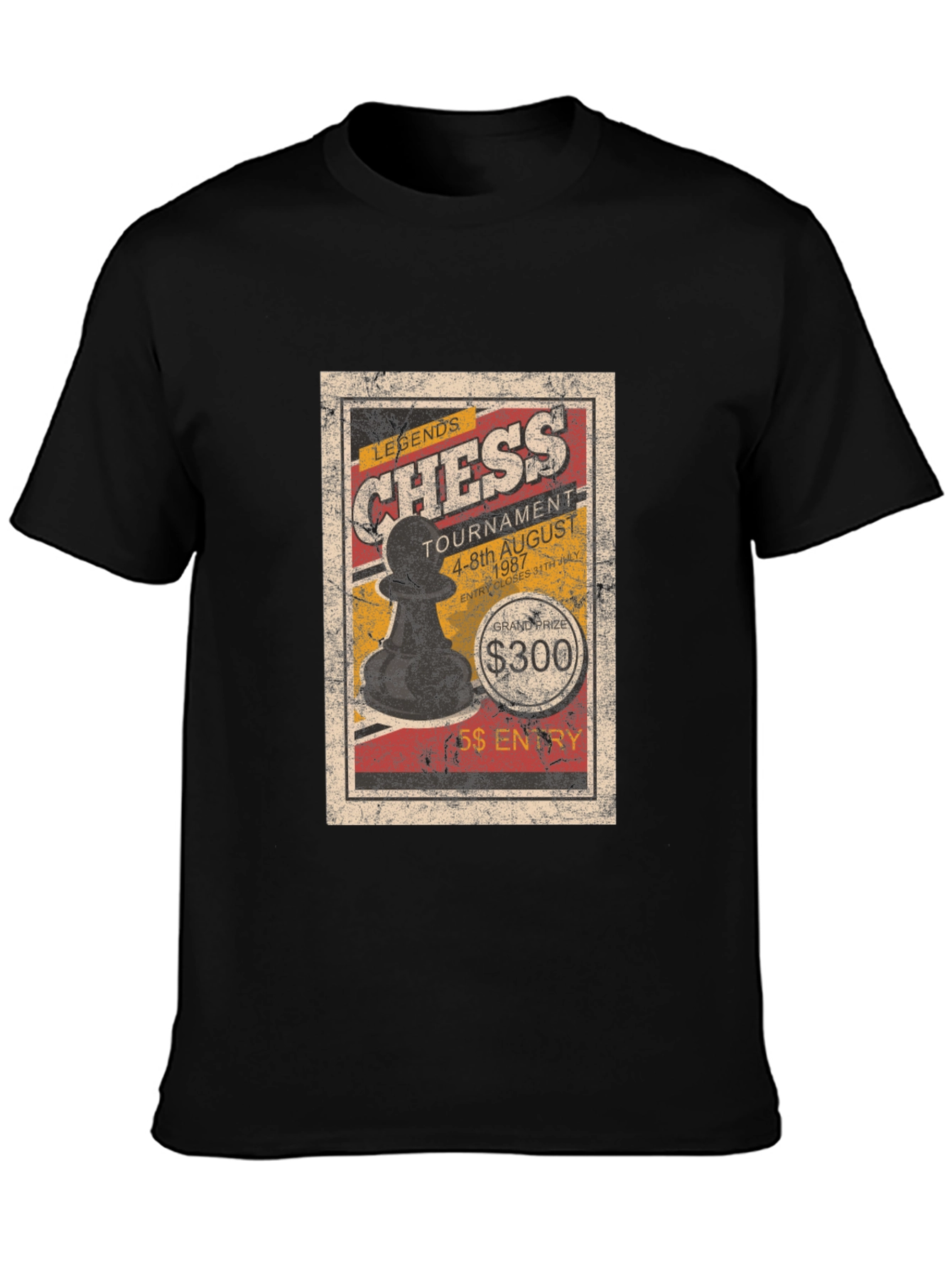 Chess Legends Tournament T-Shirt - Vintage Style