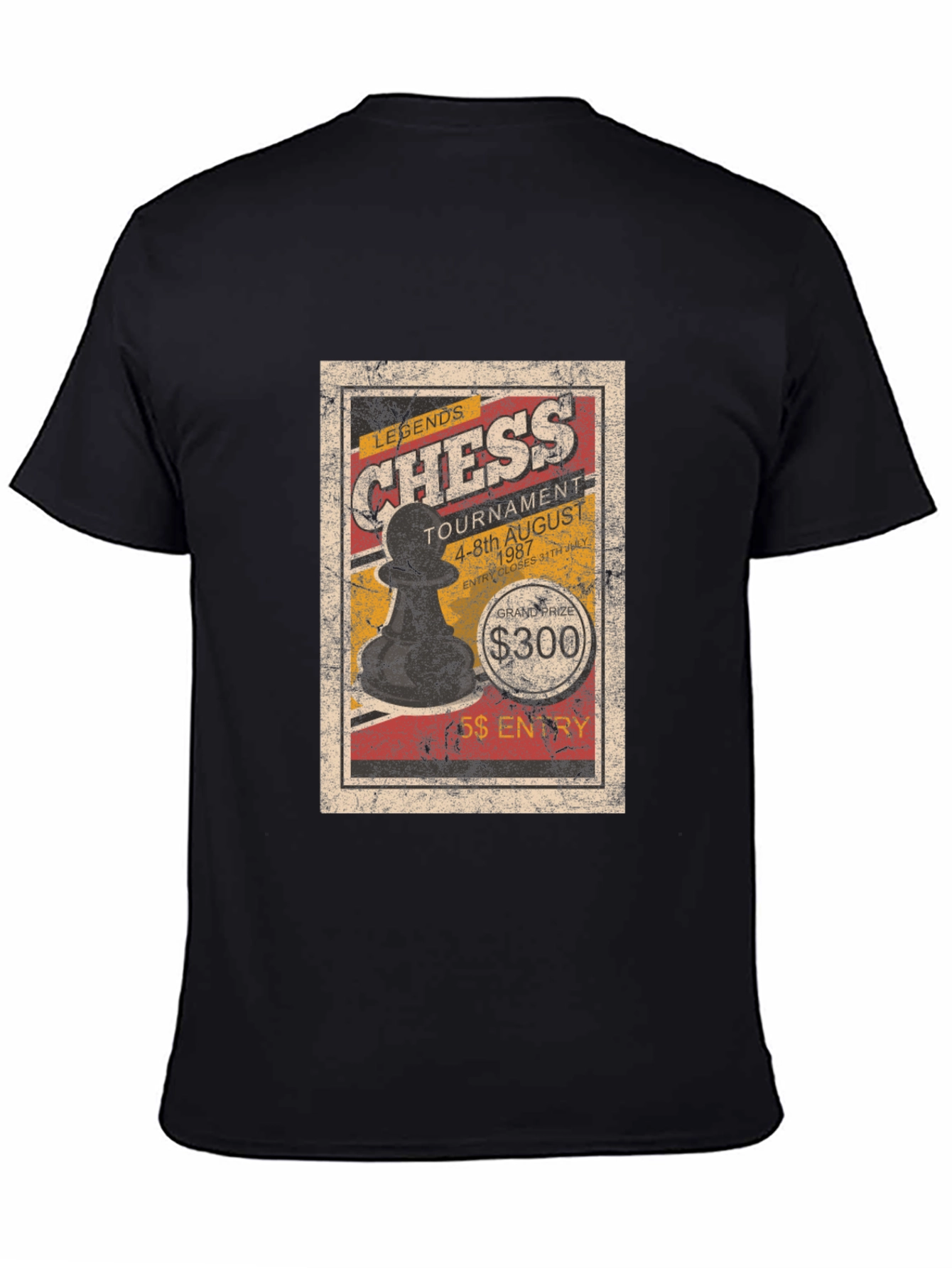 Chess Legends Tournament T-Shirt - Vintage Style
