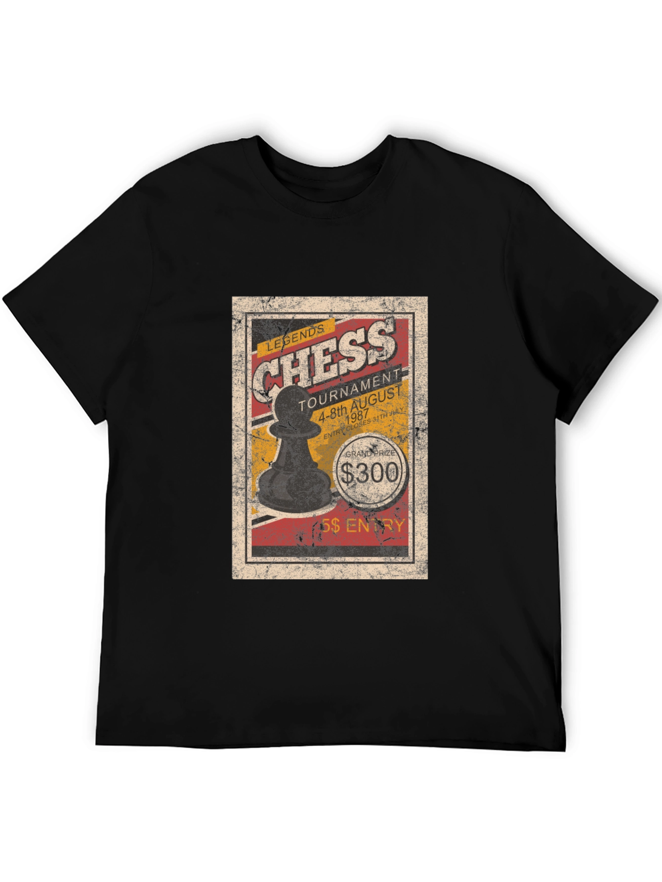 Chess Legends Tournament T-Shirt - Vintage Style