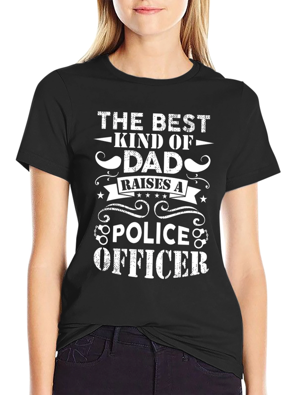 Best Dad Raises a Police Officer T-Shirt