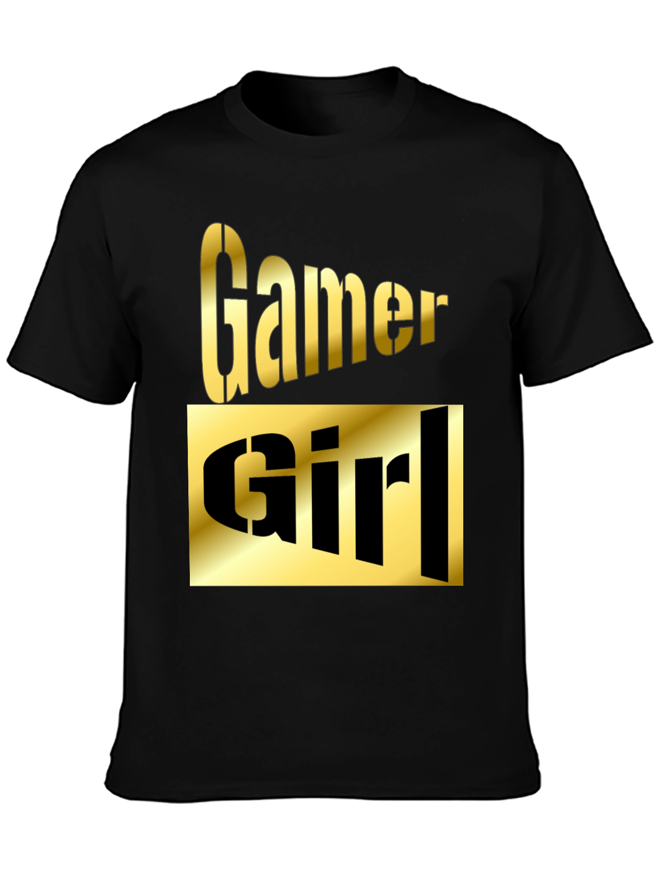 Gamer Girl Graphic T-Shirt - Black