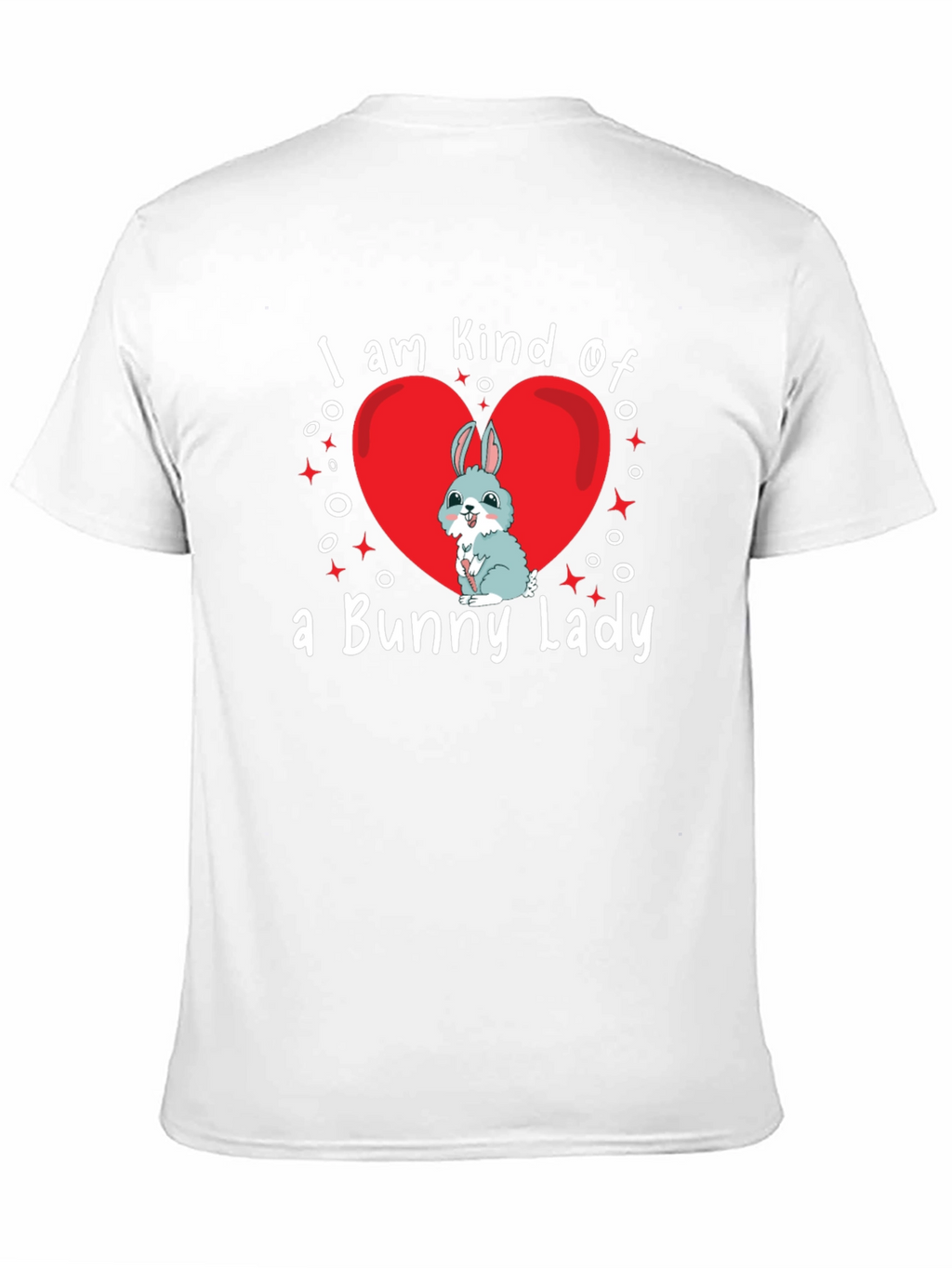 Bunny Lady T-Shirt - Cute Rabbit Heart Design