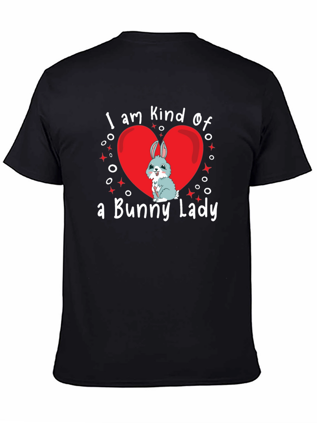 Bunny Lady T-Shirt - Cute Rabbit Heart Design