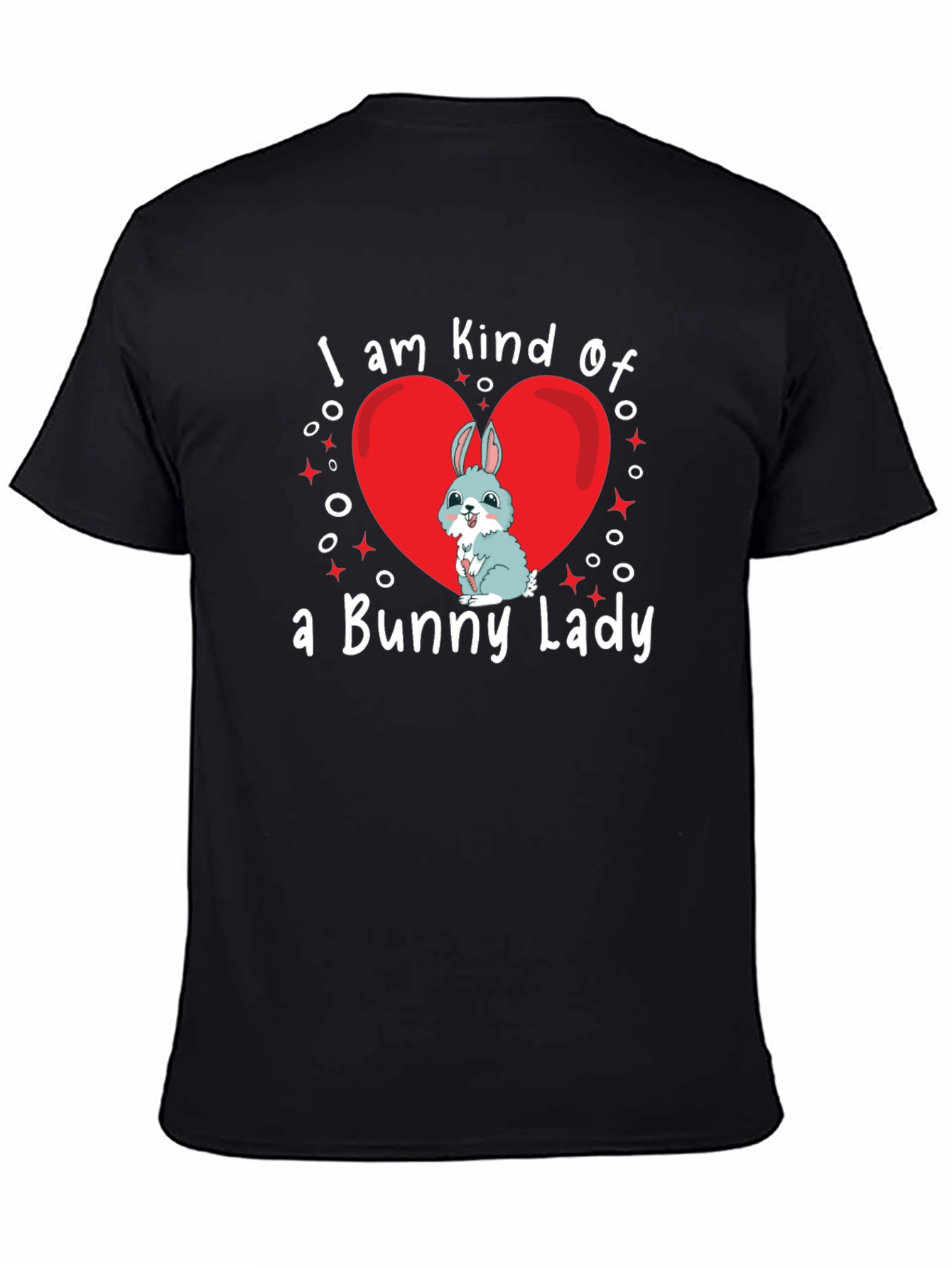 Bunny Lady T-Shirt - Cute Rabbit Heart Design