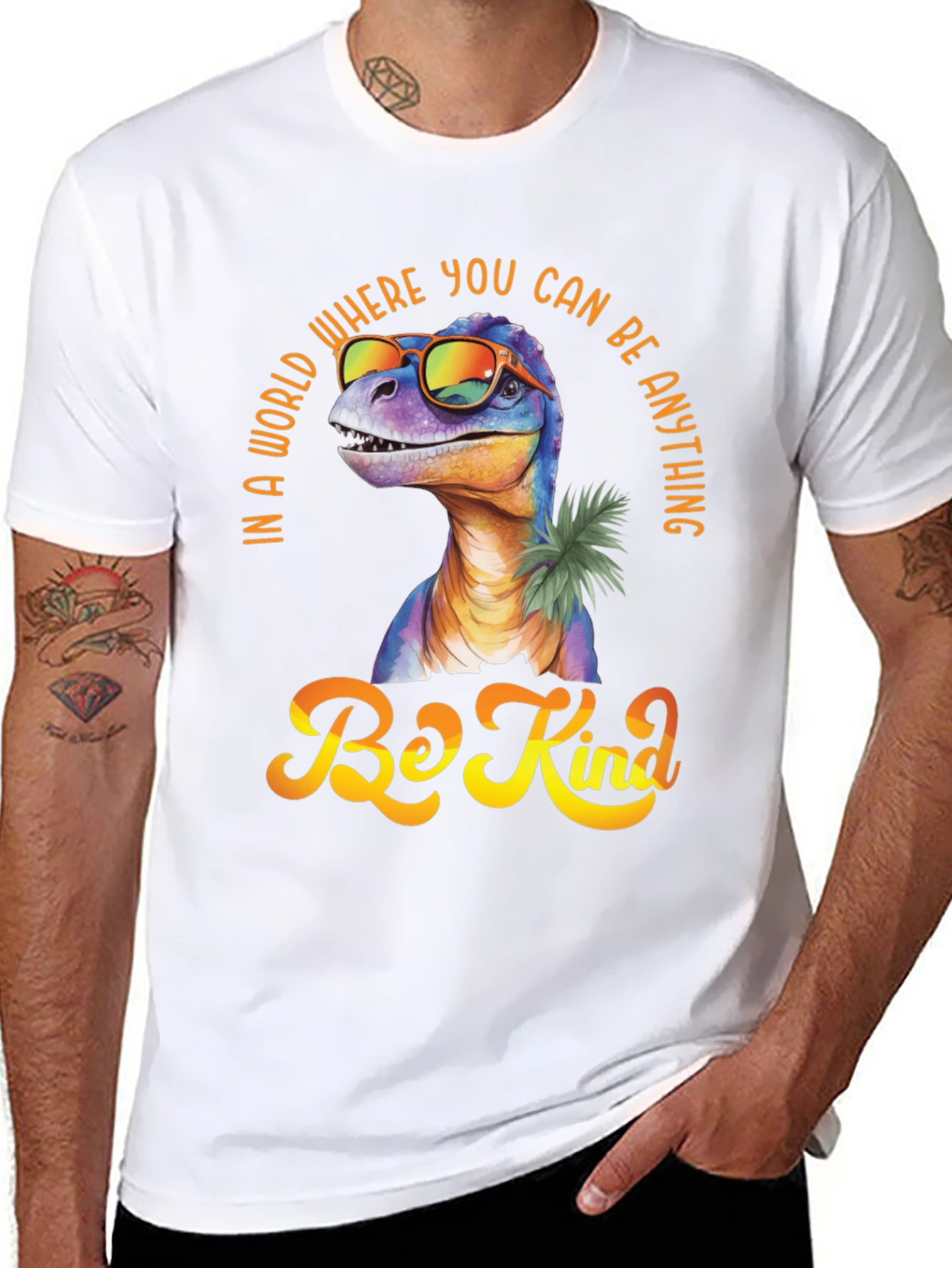 Be Kind Dinosaur T-Shirt