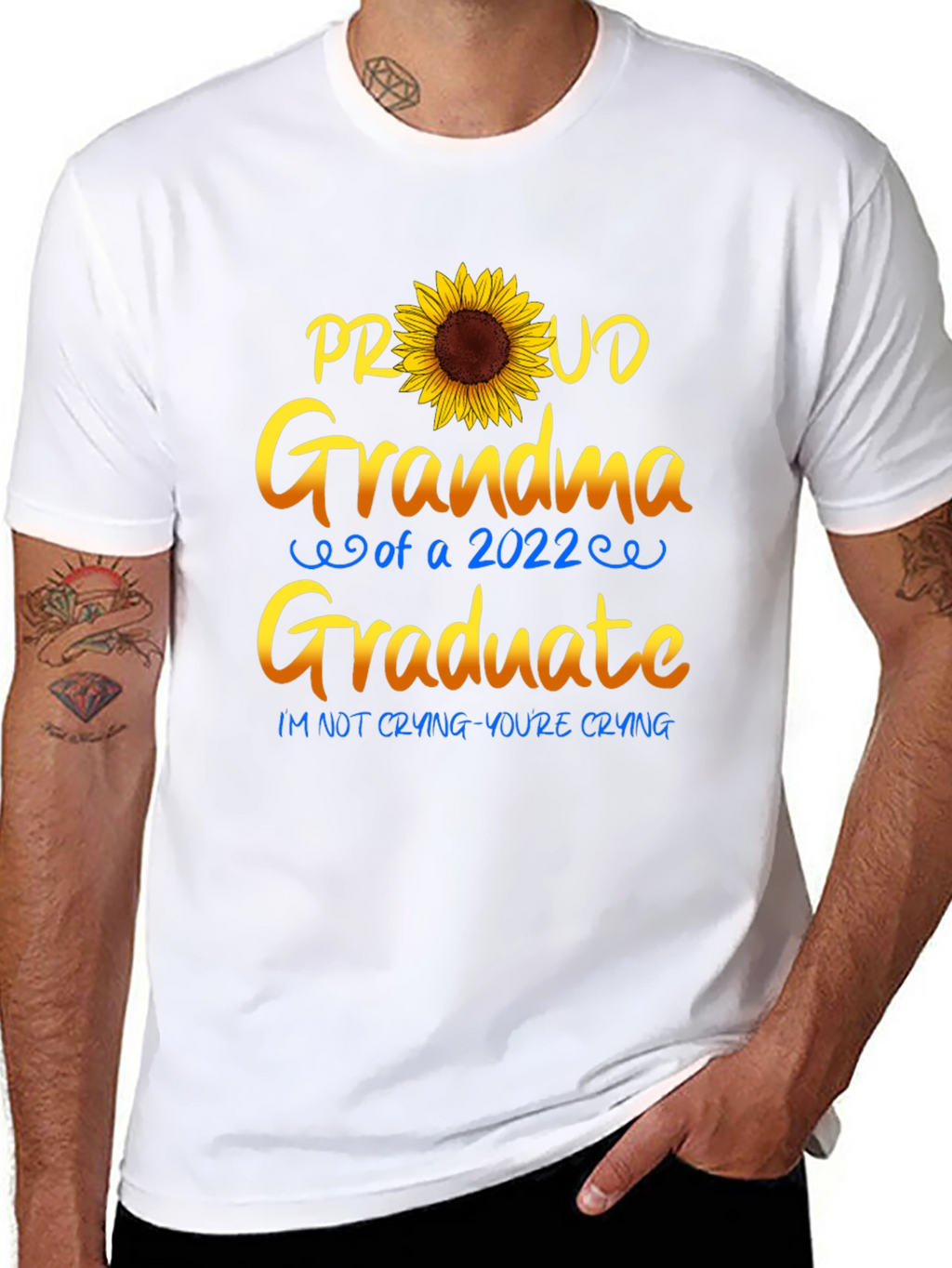 Proud Grandma 2022 Graduate Sunflower T-Shirt