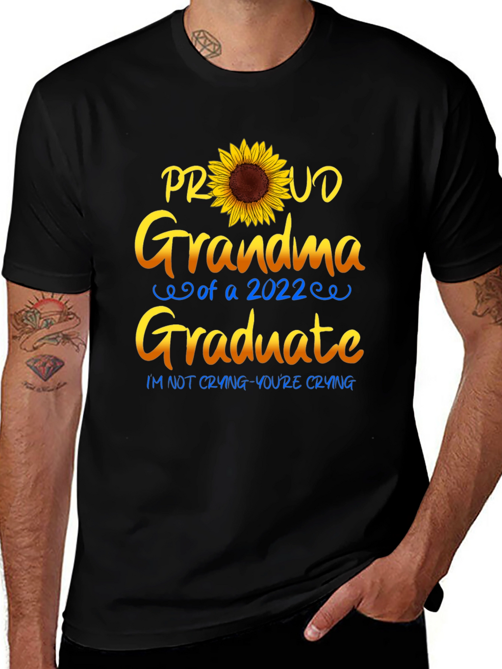 Proud Grandma 2022 Graduate Sunflower T-Shirt