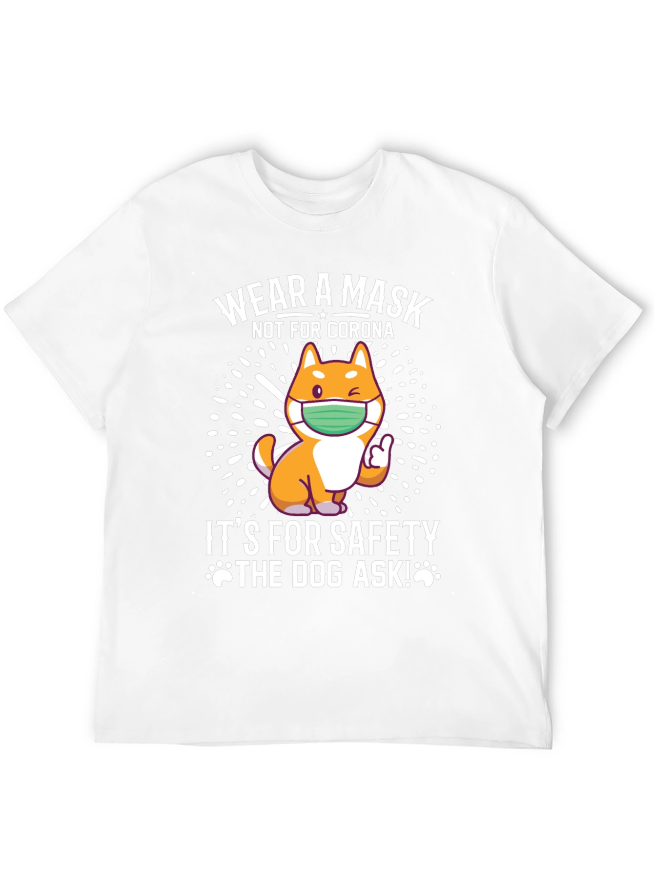 Wear a Mask Dog T-Shirt - Safety First!