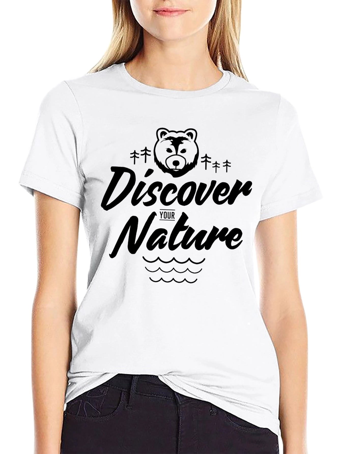 Discover Your Nature Graphic T-Shirt - Black