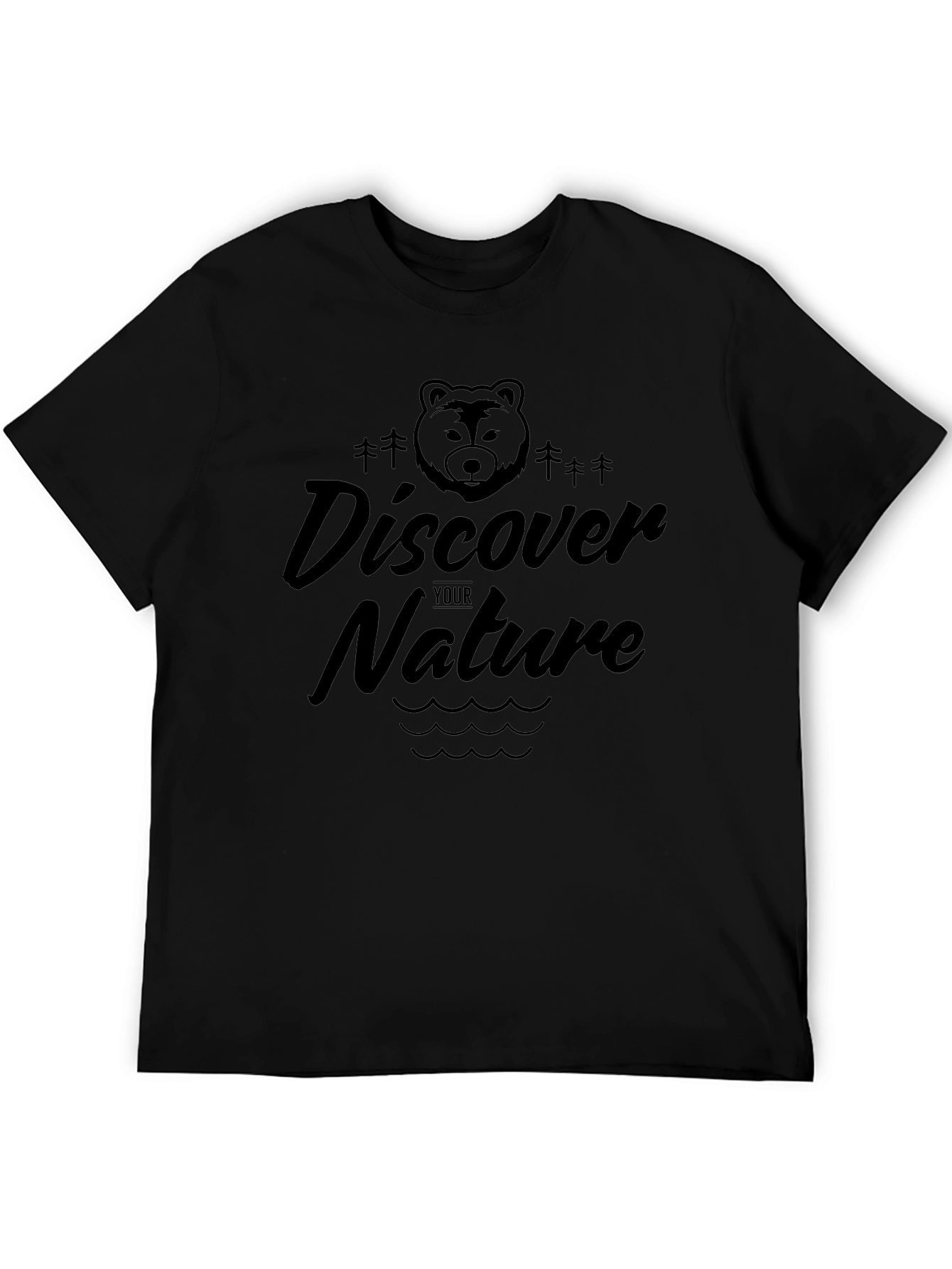 Discover Your Nature Graphic T-Shirt - Black