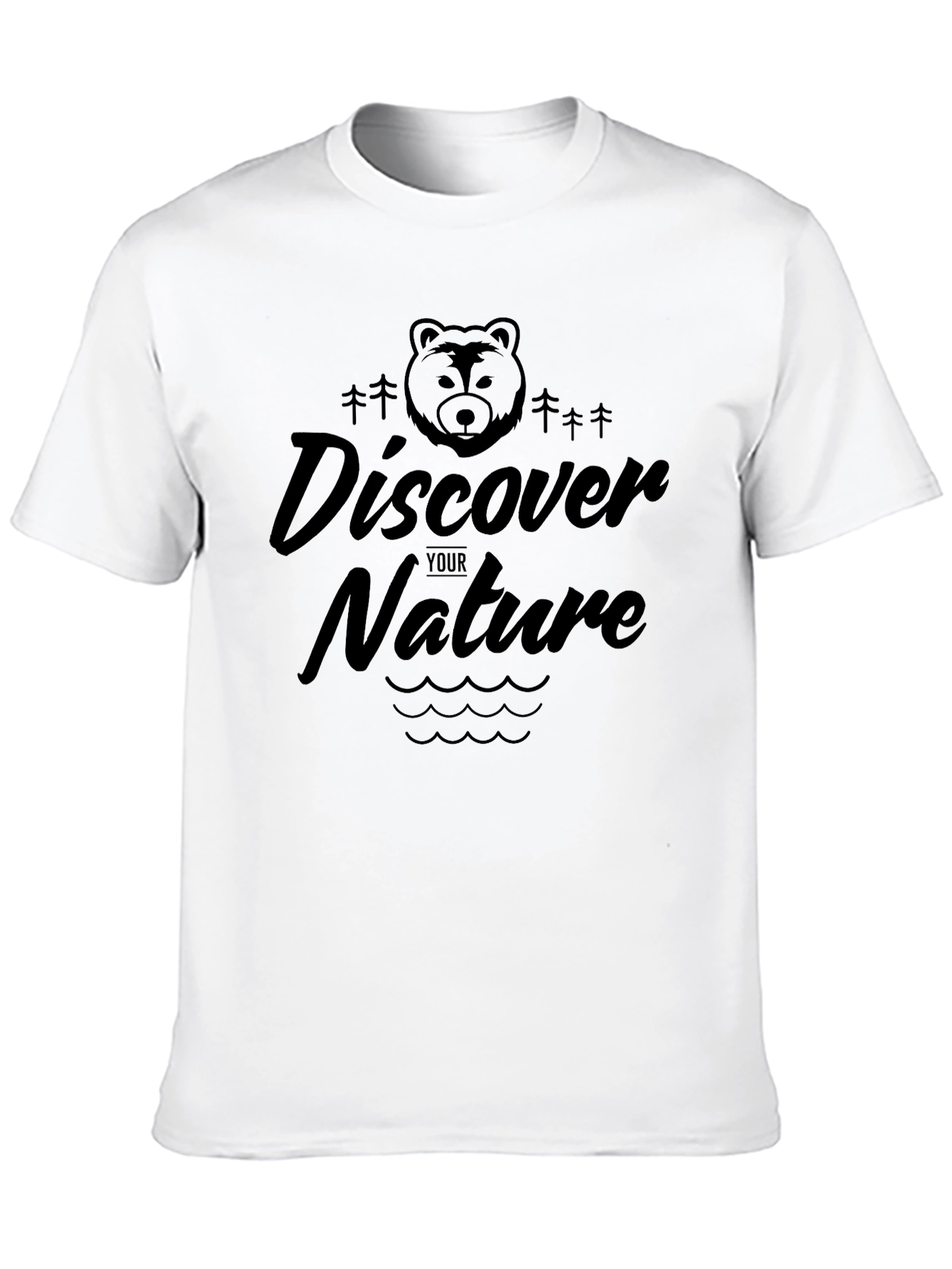 Discover Your Nature Graphic T-Shirt - Black