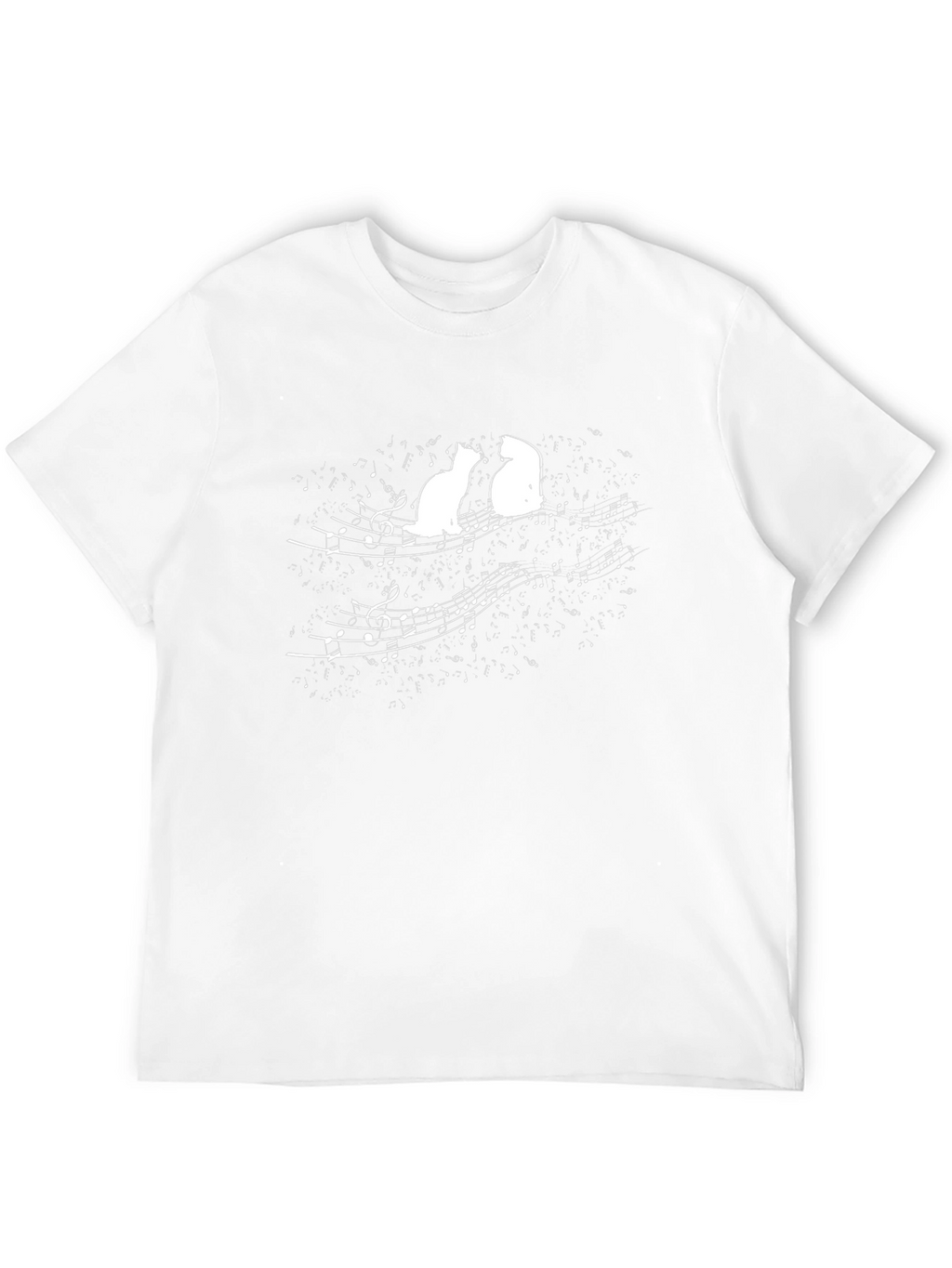 Musical Cats Black Graphic Tee