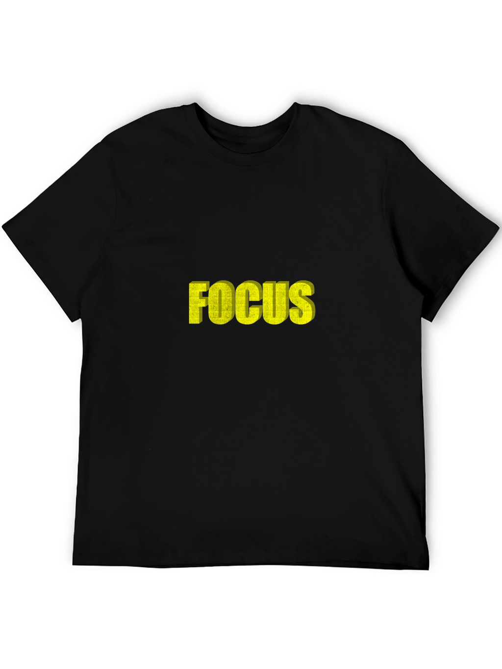 Mens Black Focus Graphic Tee