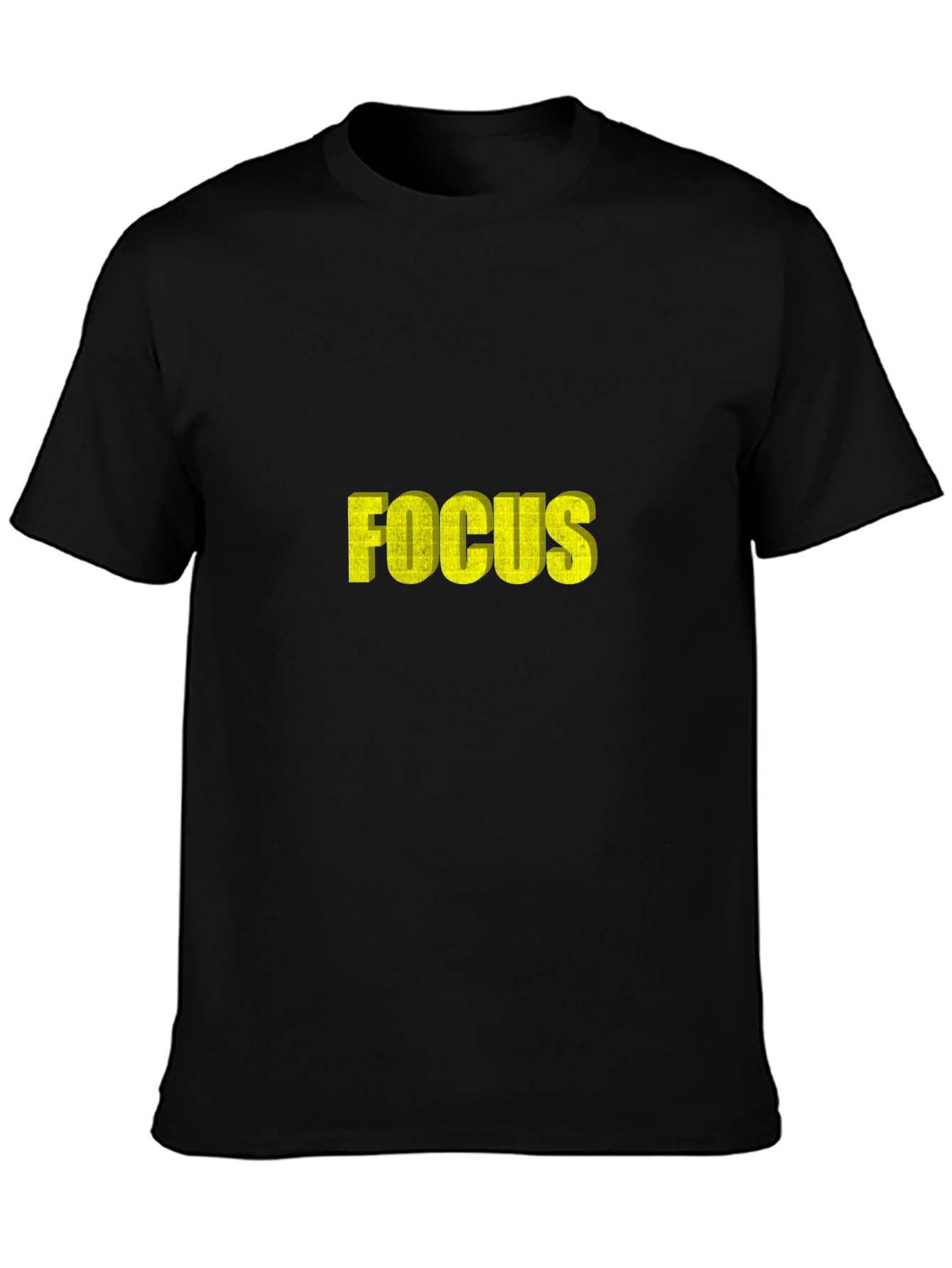 Mens Black Focus Graphic Tee