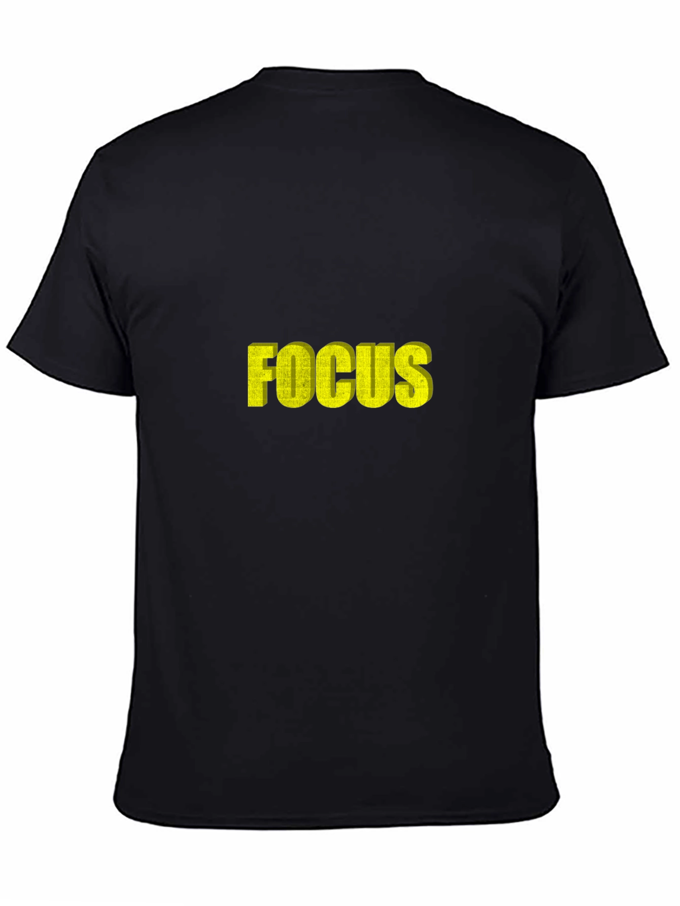 Mens Black Focus Graphic Tee