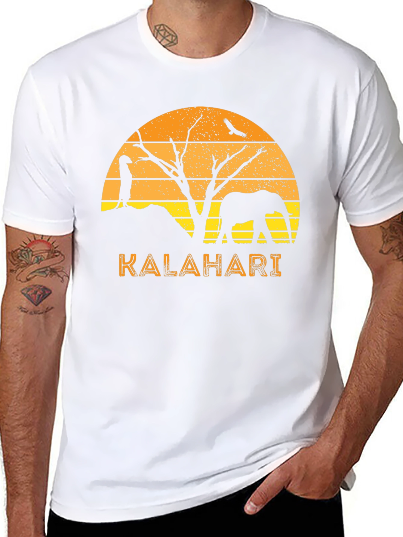 Kalahari Sunset Black T-Shirt