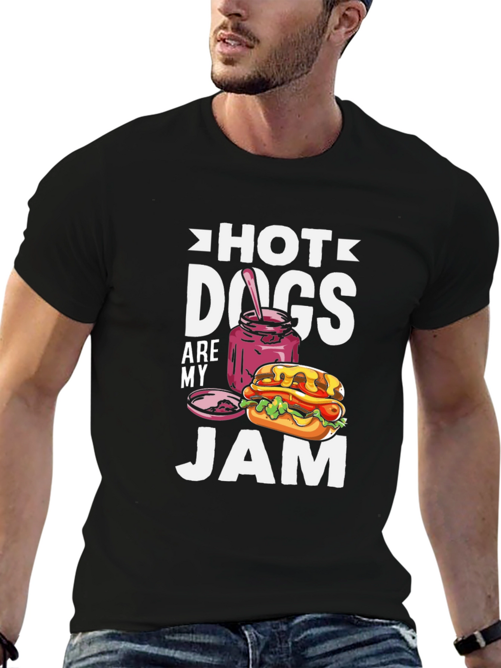 Hot Dogs Are My Jam T-Shirt - Foodie Tee