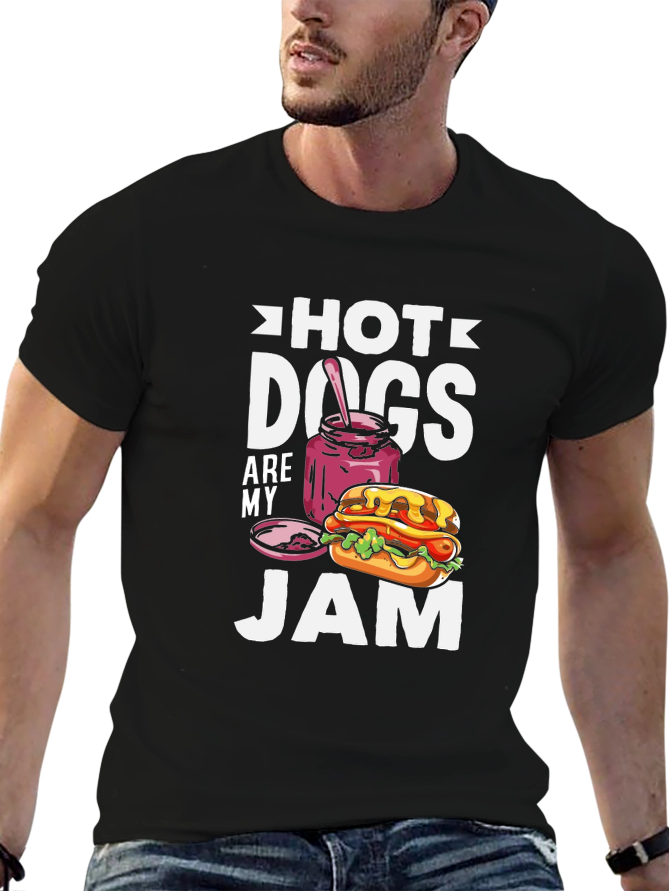 Hot Dogs Are My Jam T-Shirt - Foodie Tee