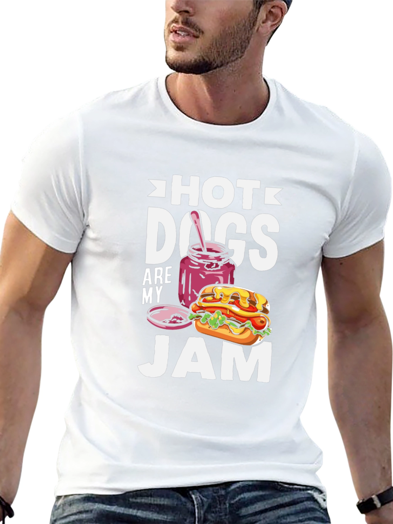 Hot Dogs Are My Jam T-Shirt - Foodie Tee