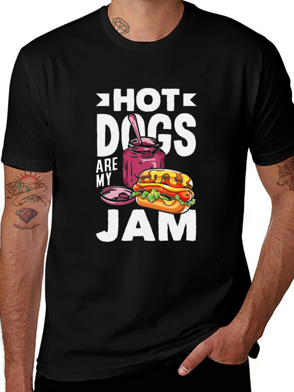 Hot Dogs Are My Jam T-Shirt - Foodie Tee