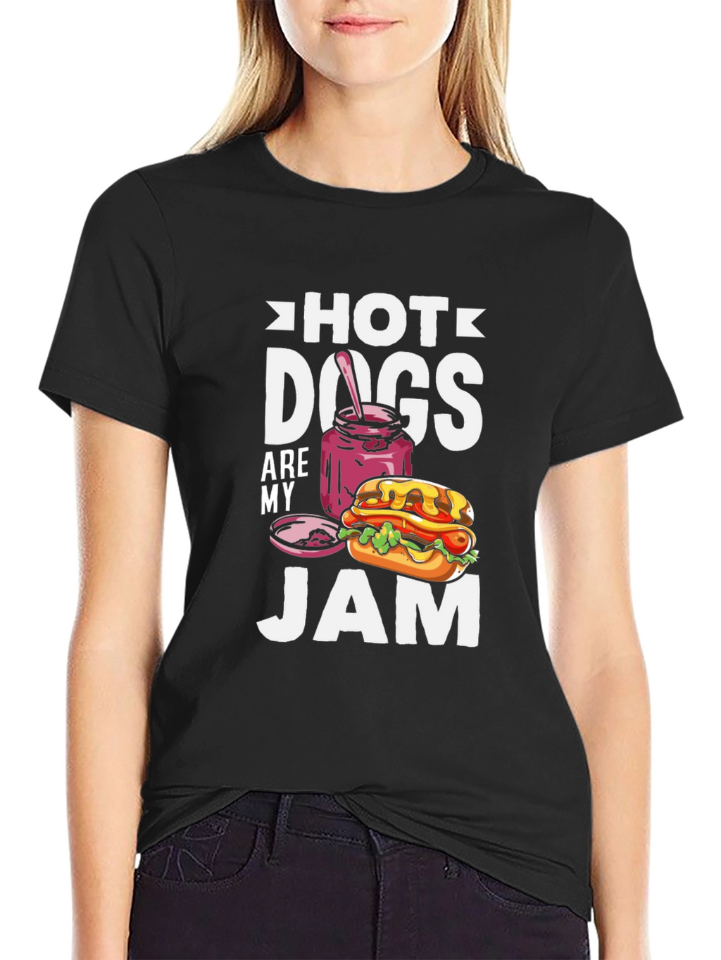 Hot Dogs Are My Jam T-Shirt - Foodie Tee