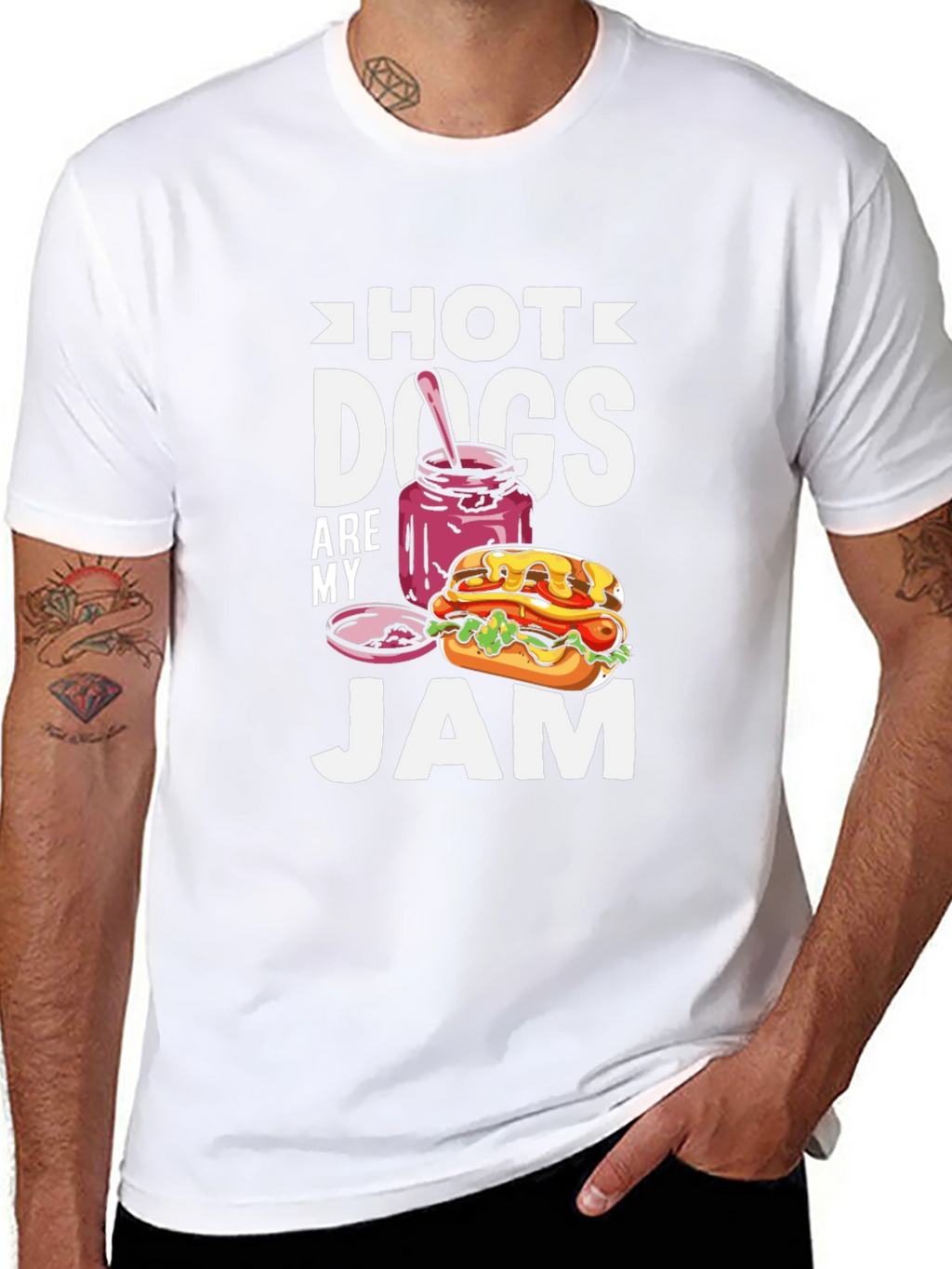 Hot Dogs Are My Jam T-Shirt - Foodie Tee