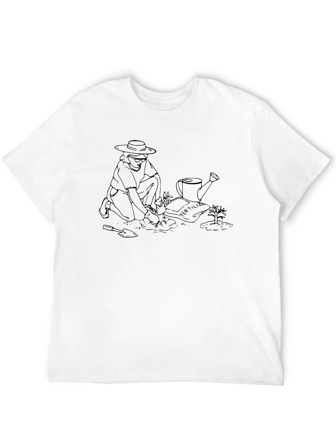 Gardener Graphic Tee - Black Cotton Casual