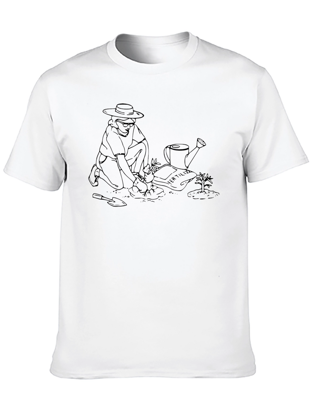 Gardener Graphic Tee - Black Cotton Casual