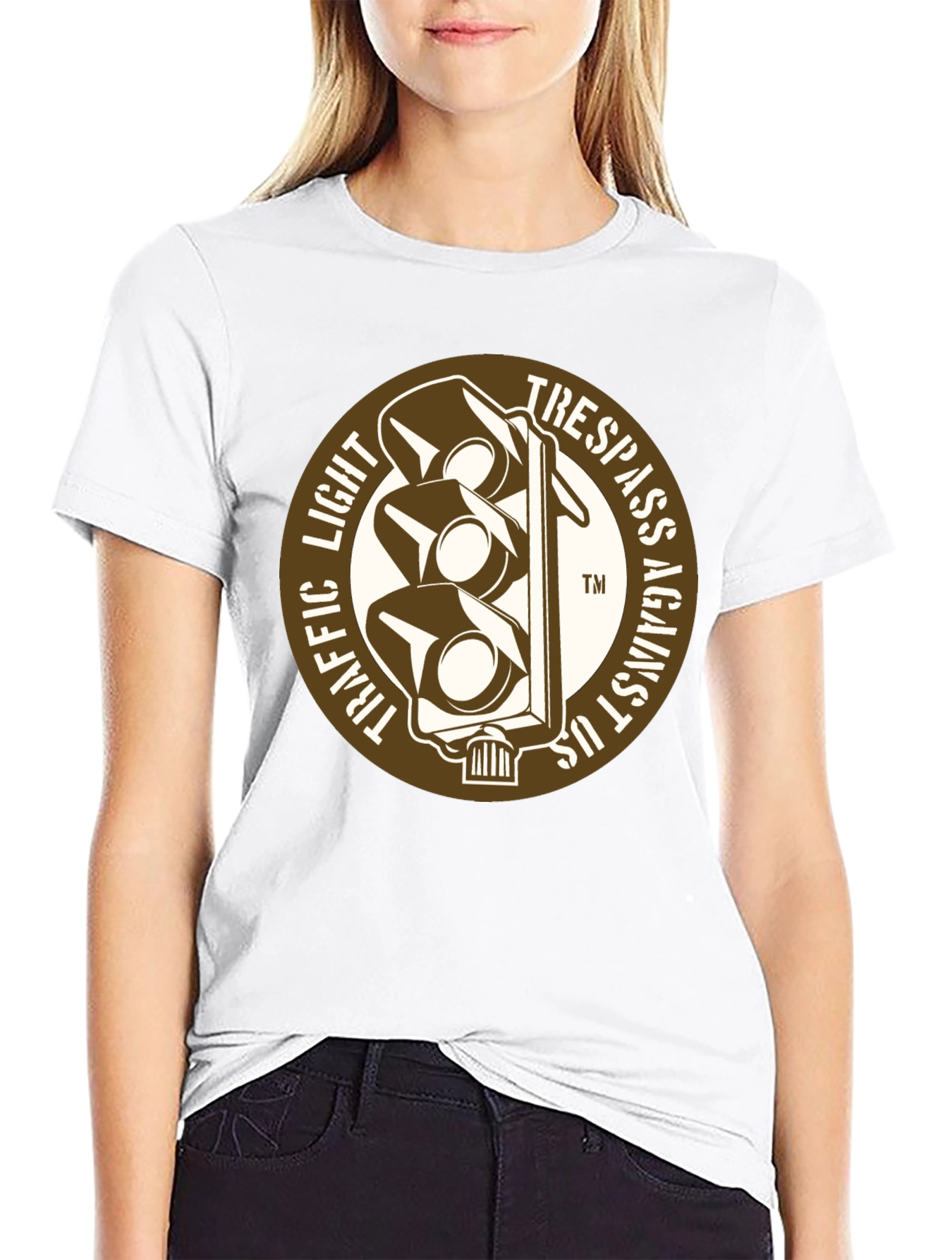 Traffic Light Trespass Graphic T-Shirt