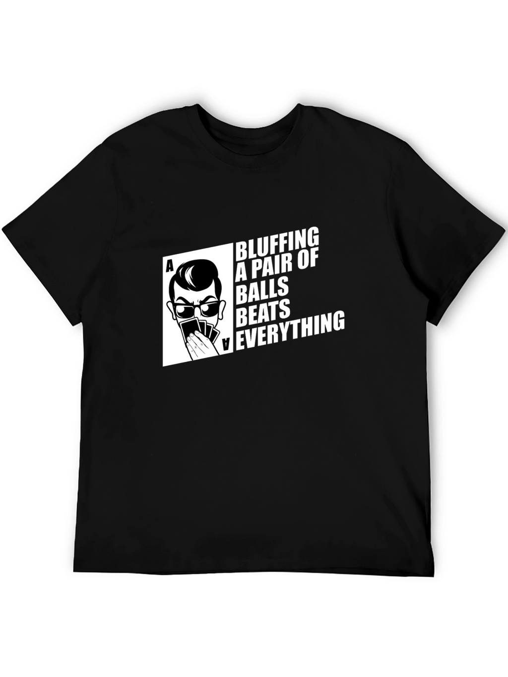 Bluffing Balls Graphic Tee - Poker T-Shirt