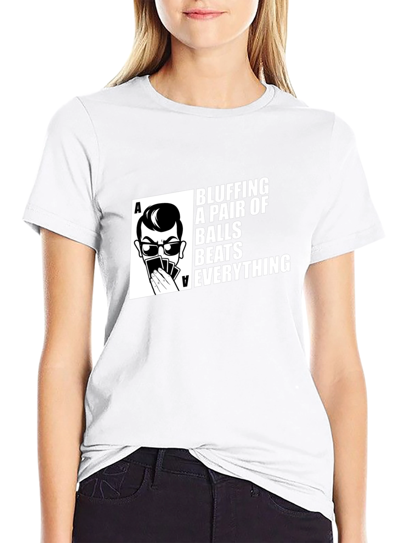 Bluffing Balls Graphic Tee - Poker T-Shirt