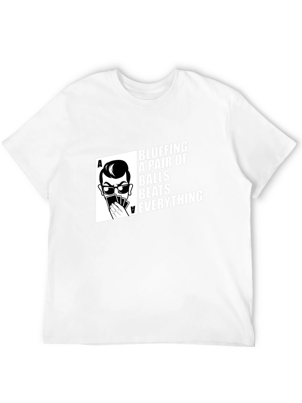 Bluffing Balls Graphic Tee - Poker T-Shirt