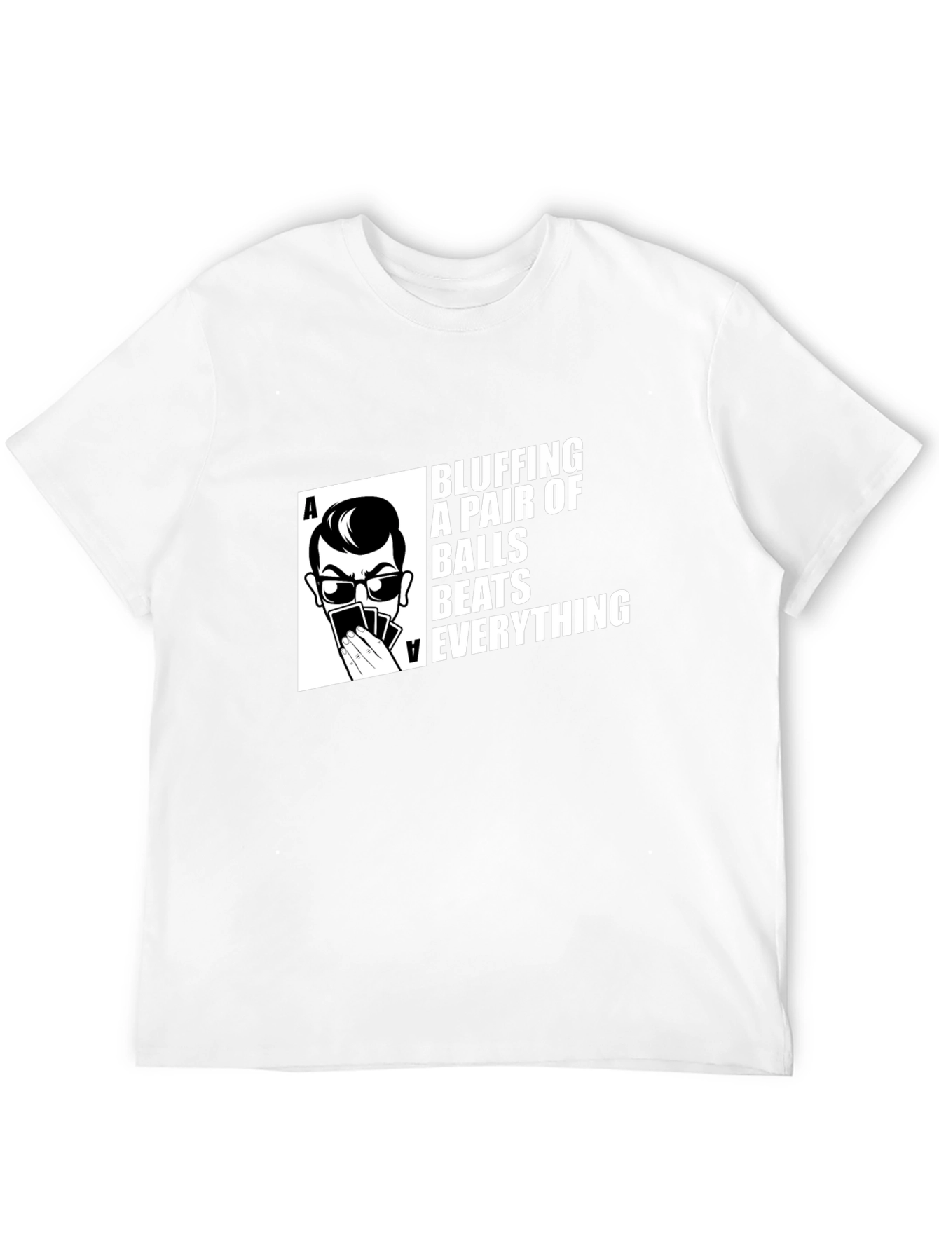 Bluffing Balls Graphic Tee - Poker T-Shirt