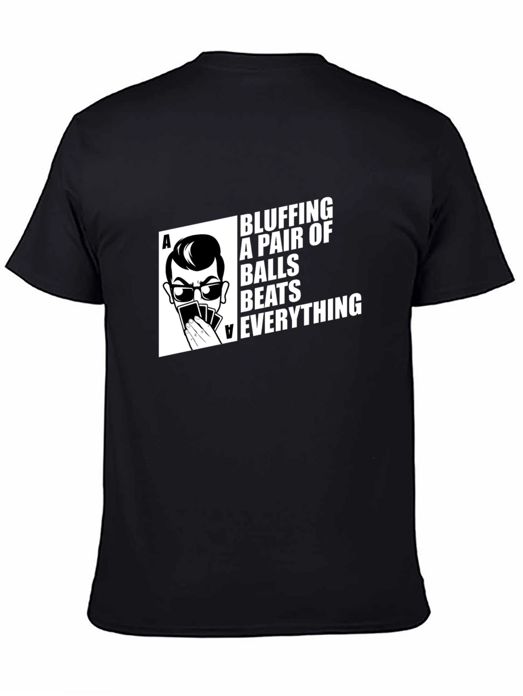 Bluffing Balls Graphic Tee - Poker T-Shirt
