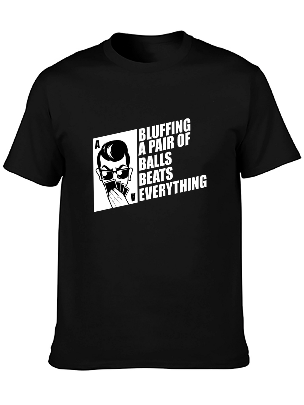 Bluffing Balls Graphic Tee - Poker T-Shirt