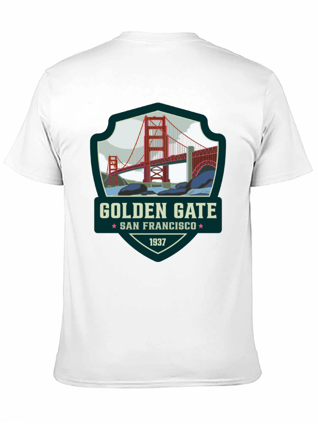 Golden Gate San Francisco Black T-Shirt