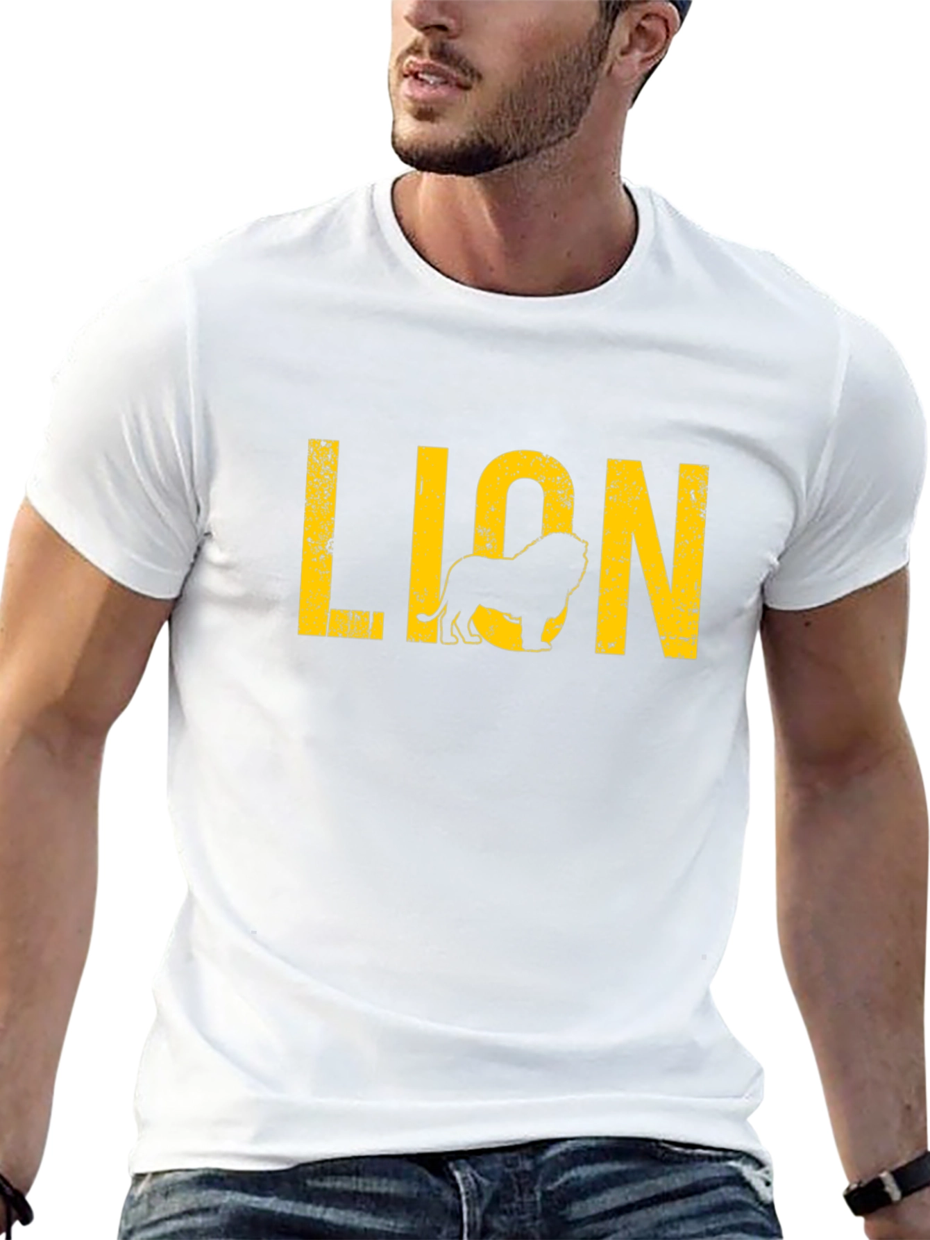 Lion Graphic Black T-Shirt
