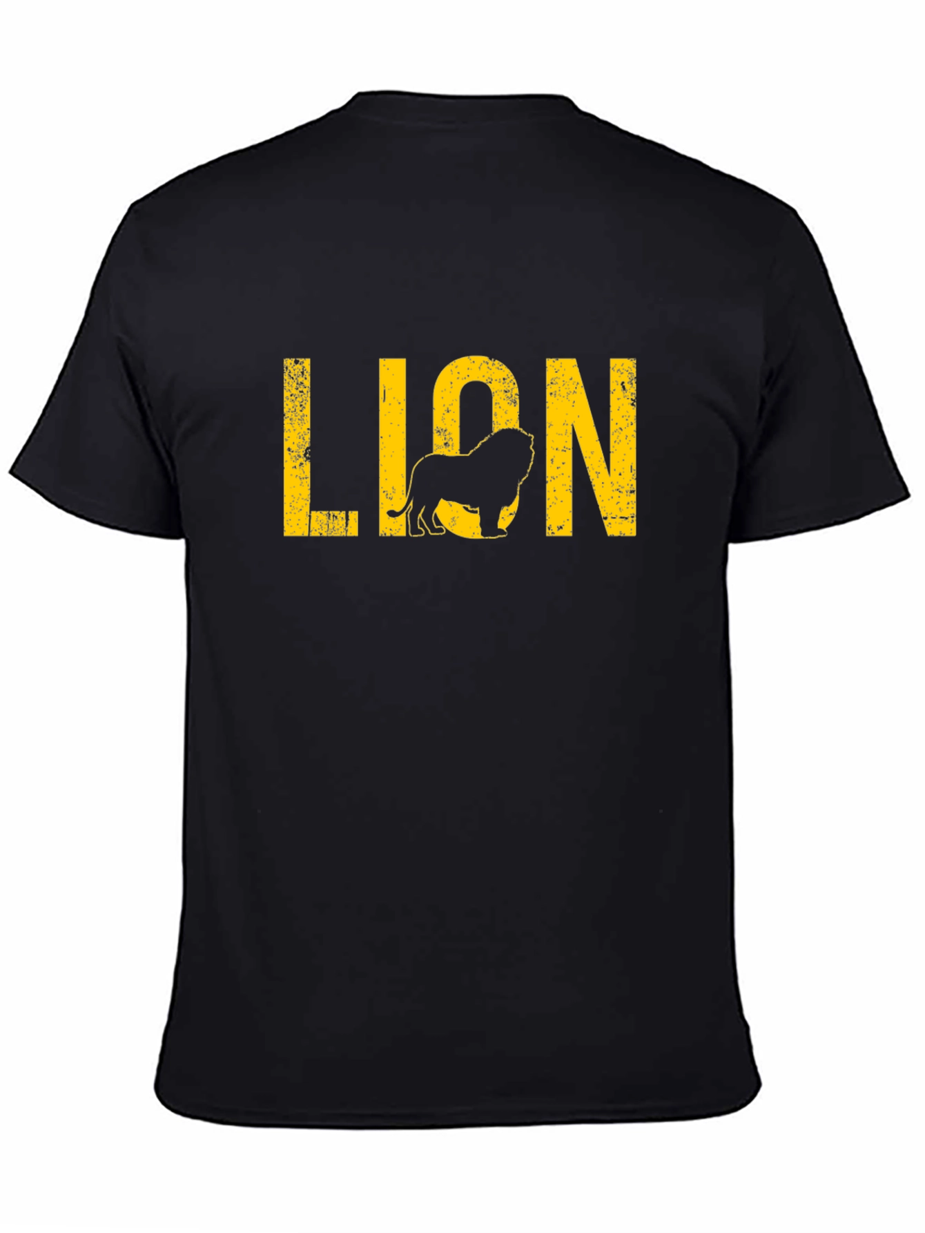 Lion Graphic Black T-Shirt