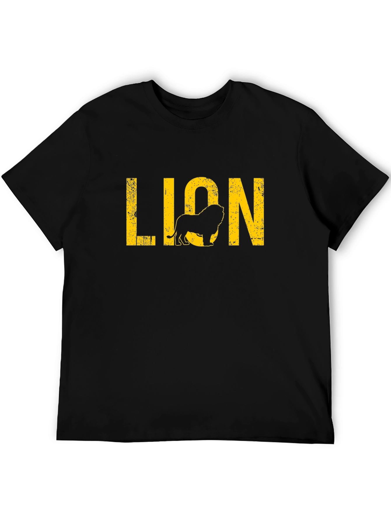 Lion Graphic Black T-Shirt