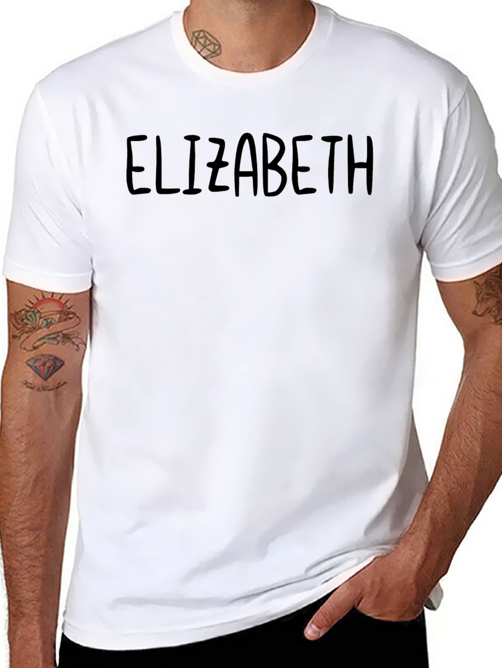 Elizabeth Tee - Classic Black Cotton T-Shirt