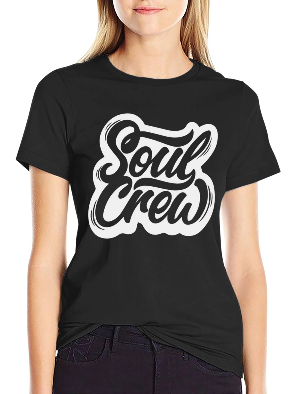 Soul Crew Graphic Tee - Black Casual T-Shirt